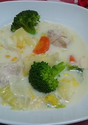 塩麹鶏でクリームシチュー-レシピのメイン写真