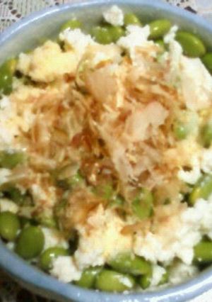枝豆とおかか入り豆腐そぼろ和え-レシピのメイン写真