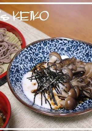 シメジとマイタケの酒蒸しとろろがけ-レシピのメイン写真