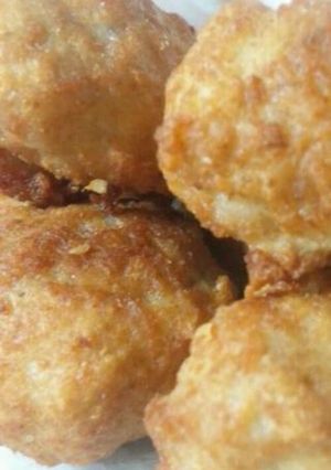 簡単！鶏ひき肉とレンコンのコロコロ揚げ♪-レシピのメイン写真