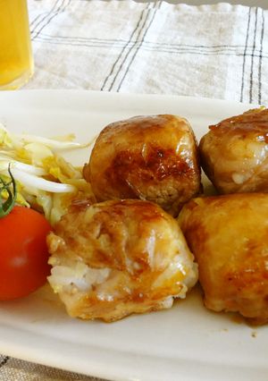 焼肉のタレで☆肉巻きおにぎり-レシピのメイン写真