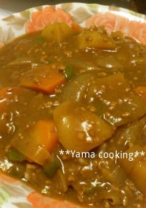 我が家の定番！野菜たっぷり挽き肉カレー☆-レシピのメイン写真