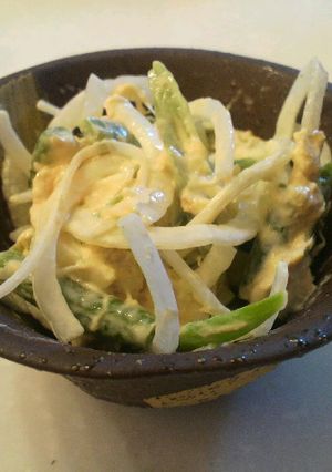 簡単☆新玉ねぎと三度豆のツナサラダ-レシピのメイン写真