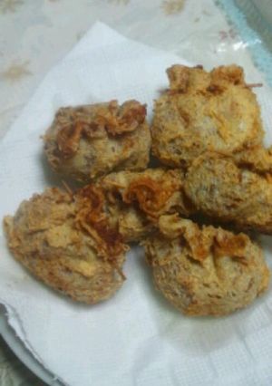 残ったカレーで♪チーズきんちゃく-レシピのメイン写真