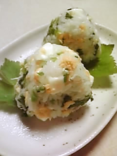 三つ葉が優しく香るチーズのおにぎり❀-レシピのメイン写真