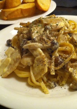 筍とチキンの濃厚クリームパスタ-レシピのメイン写真