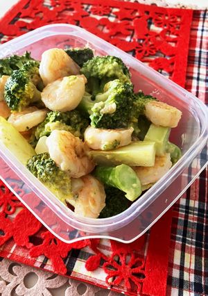 海老とブロッコリーのマヨカレー炒め-レシピのメイン写真