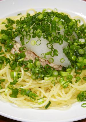 シェフのまかないツナと大根のスパゲティー-レシピのメイン写真