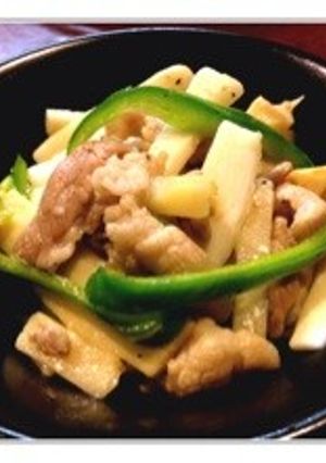 筍と山芋のシャキシャキ野菜炒め-レシピのメイン写真