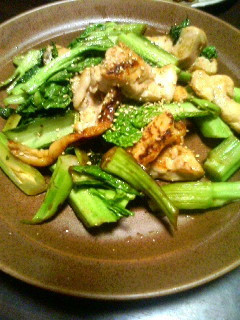プレ農家めし◆鶏のむね肉と青菜の塩麹炒め-レシピのメイン写真