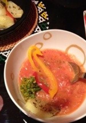 トマト＆ミルクスープ-レシピのメイン写真