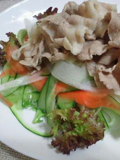 野菜たっぷりしゃぶしゃぶサラダ-レシピのメイン写真