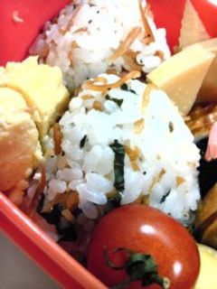 味付きおじゃこと大葉のおにぎり*・。-レシピのメイン写真