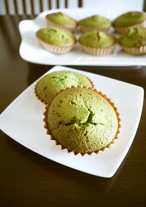 シンプルな材料de簡単！抹茶マドレーヌ♪-レシピのメイン写真