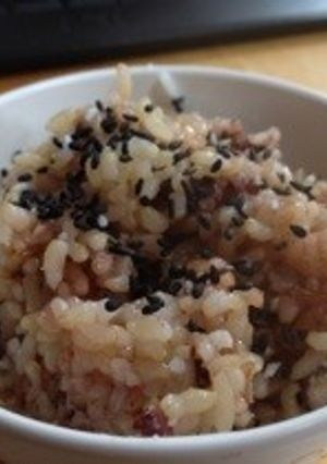 ヘルシーです☆玄米でお赤飯-レシピのメイン写真