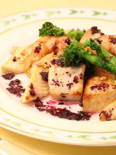かじきと春野菜のルビーソースがけ-レシピのメイン写真
