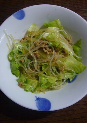 ひき肉と春雨のサラダ-レシピのメイン写真