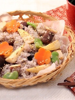 春の精進おこわ-レシピのメイン写真