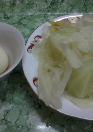 【ベトナム】　ゆでキャベツの食べ方-レシピのメイン写真