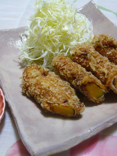 肉巻きカボチャフライ(チーズ風味)-レシピのメイン写真