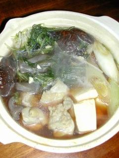 鶏肉と水菜の鍋-レシピのメイン写真