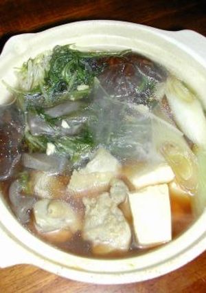 鶏肉と水菜の鍋-レシピのメイン写真