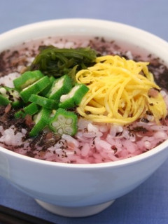 赤しそ風味の冷やし茶漬け-レシピのメイン写真