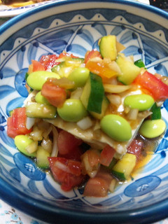 夏野菜たっぷり乗せ中華風冷奴-レシピのメイン写真