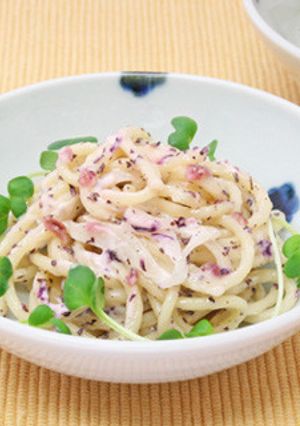 スパゲッティーサラダ 梅しそ風味-レシピのメイン写真