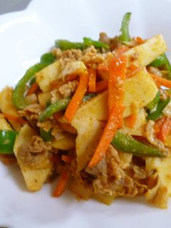 タケノコと野菜のコチュジャン炒め-レシピのメイン写真