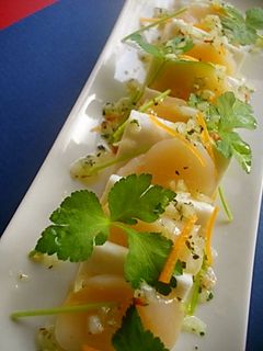 旬三つ葉でホタテ&ハンペンのカルパッチョ-レシピのメイン写真