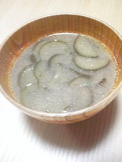 コクうま!ナスの味噌汁♪-レシピのメイン写真