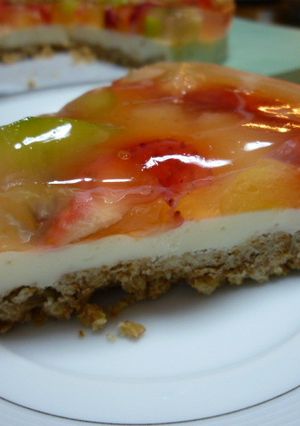 フルーツゼリーとレアチーズケーキ 2層-レシピのメイン写真