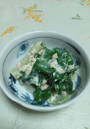 うまい菜（ふだんそう）ツナマヨ和え-レシピのメイン写真