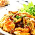 ■鶏むね肉ときのこのケチャップ炒め■