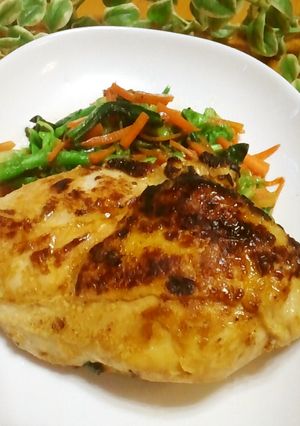 ☺塩麹で鶏肉のガーリックバターステーキ☺-レシピのメイン写真