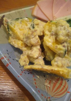 焼きカボチャとくるみのサラダ-レシピのメイン写真