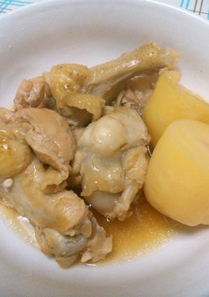 手羽元とじゃがいものほっこり煮~圧力鍋で-レシピのメイン写真