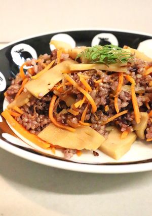 美味★筍の炒め煮（煮物）利用のチャーハン-レシピのメイン写真