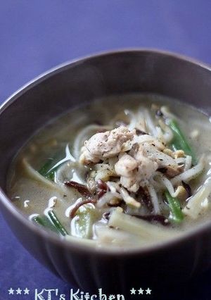 鶏肉と筍、たっぷりもやしの塩麹スープ-レシピのメイン写真