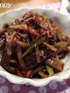 なすと長ネギの甘酢炒め★干しエビ風味で-レシピのメイン写真