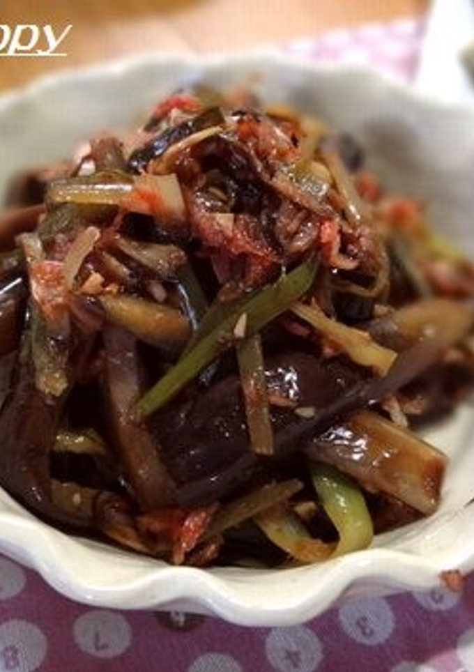 なすと長ネギの甘酢炒め★干しエビ風味で-レシピのメイン写真