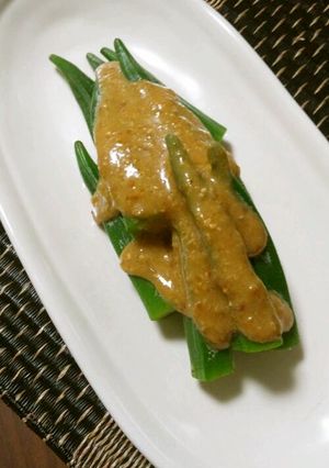 オクラのごま味噌かけ-レシピのメイン写真