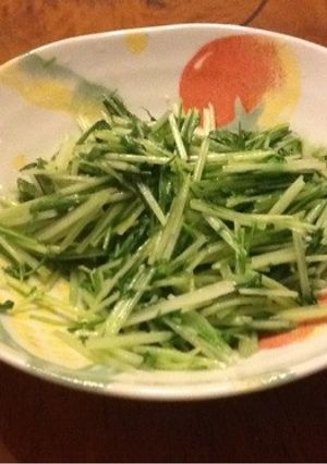 水菜のオリーブ油炒め-レシピのメイン写真