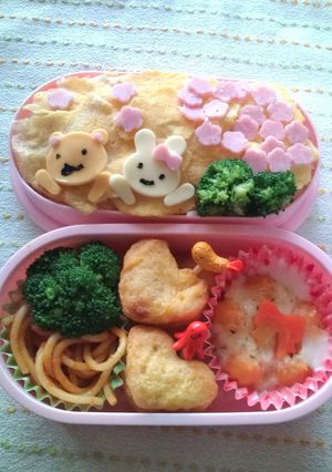春うらら女の子弁当-レシピのメイン写真