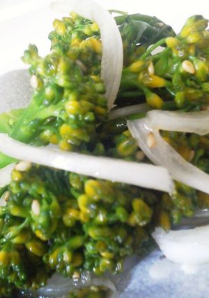 菜花と新玉ねぎの和え物-レシピのメイン写真