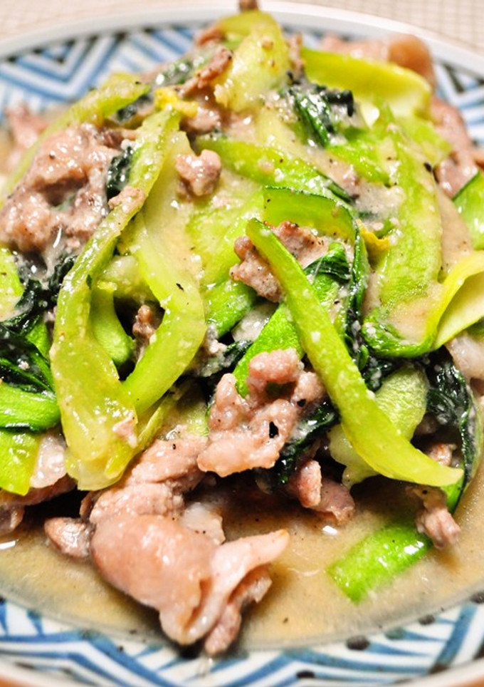 さっぱり！？青梗菜と豚肉の塩炒め-レシピのメイン写真
