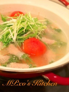激うま☆塩麹で、水菜豚肉巻き鍋-レシピのメイン写真
