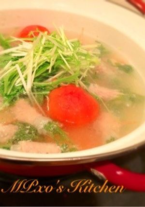 激うま☆塩麹で、水菜豚肉巻き鍋-レシピのメイン写真