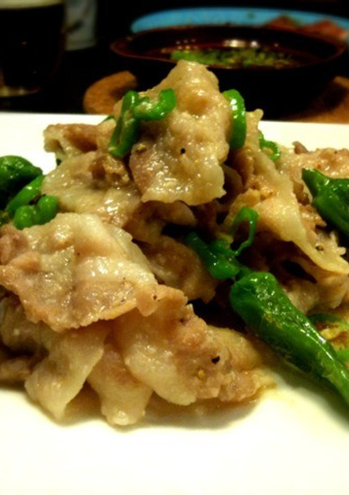 待たずに！豚肉とししとうの塩麹炒め-レシピのメイン写真